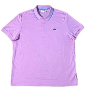 LACOSTE
Men's Regular-Fit Tipped Polo Shirt,| XV GELATO|XL